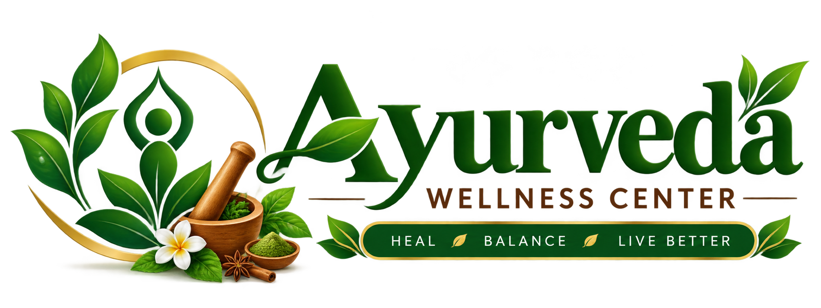 Ayurveda Wellness Center Service Logo